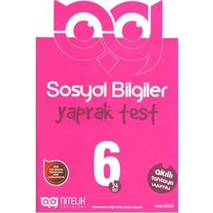 Nitelik Yayınları 6. Sınıf Sosyal Bilgiler Yaprak Test