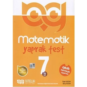 Nitelik Yayınları 7. Sınıf Matematik Yaprak Test