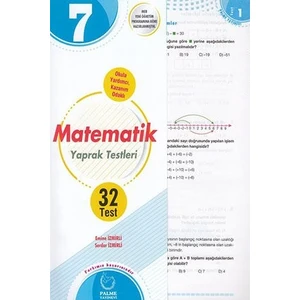 Palme Yayıncılık 7. Sınıf Matematik Yaprak Test