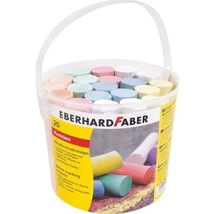 Eberhard Faber Sokak İşaretleme Pasteli 20'li Karışık Renk 10 cm Silindirik Kapaklı Kova Seti