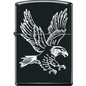 Bald Eagle Çakmak Rüzgar Geçirmez Siyah Mat Tasarım Ömürboyu Garanti