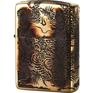 Multi-Faceted Dragon - Burned Gold Çakmak