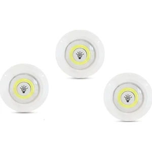 Uzaktan Kumandalı 3'lü Spot LED Lamba Kablosuz Pilli Işıldak