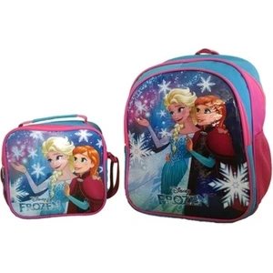 Hakan Çanta Frozen Okul Çantası Beslenme Çantası 2'li Set