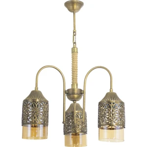 Spor Modern Rustik Retro Üçlü Model Papatya Sarkıt Avize