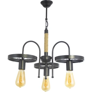 Spor Modern Rustik Retro Üçlü Model Teker Sarkıt Avize