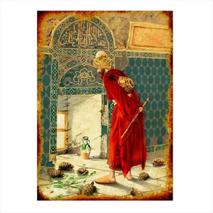 Ahşap Tablo Kaplumbağa Terbiyecisi
