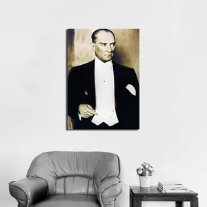 Smokinli Atatürk Kanvas Tablo