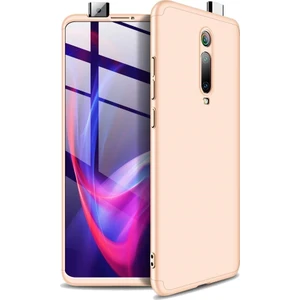 DVR Xiaomi Mi 9T 360 Ays Sert Kapak Kılıf Gold
