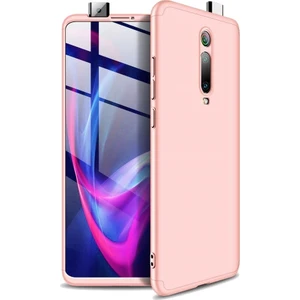 DVR Xiaomi Mi 9T 360 Ays Sert Kapak Kılıf Rose Gold