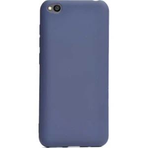 DVR Xiaomi Redmi Go Kılıf Silikon Premier + Cam Ekran Koruyucu Lacivert