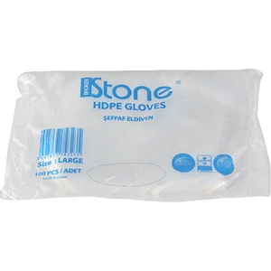 Broken Stone Şeffaf Eldiven Tek Kullanımlık (100'lü Paket)