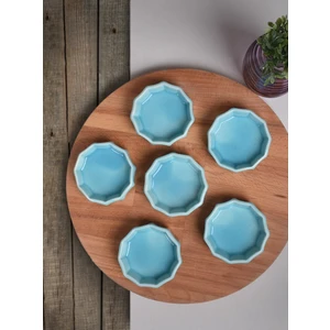 Turkuaz Mini Çark Çerezlik / Sosluk 8 Cm 6 Adet