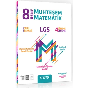 Serüven Yayınları 8. Sınıf LGS Muhteşem Matematik Soru Bankası
