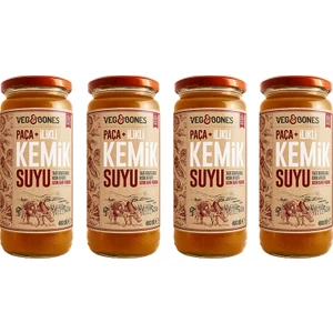 Veg&bones Paça+Ilikli Kemik Suyu 480 ml 4'lü Paket