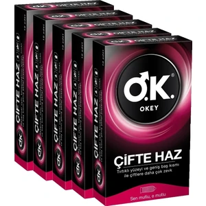 Prezervatif Çifte Haz 50'li ( 10 x 5 )