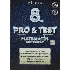 Bilfen Yayınları 8. Sınıf Pro&Test Matematik Soru Bankası