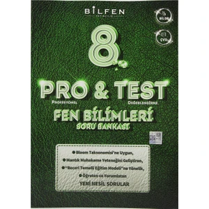 Bilfen Yayınları 8. Sınıf Pro&Test Fen Bilimleri Soru Bankası