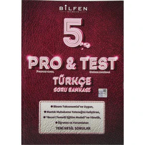 Bilfen Yayınları 5. Sınıf Pro&Test Türkçe Soru Bankası