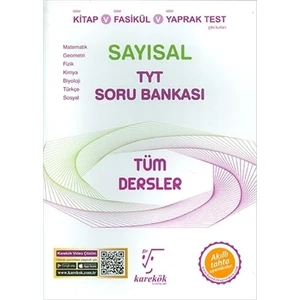 Karekök Yayıncılık TYT Tüm Dersler Sayısal Soru Bankası