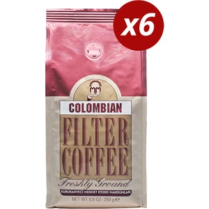 Kurukahveci Mehmet Efendi Colombian Filter Coffee 250gr 6 'I Set