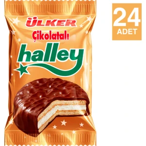 Halley Çikolata Kaplı Bisküvi 30 gr x 24