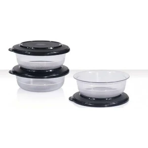 Kristal Kase 275ML Siyah Kapak 3lü