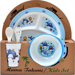 Melamin Bebek Veletto Mama Tabağı 5li Set