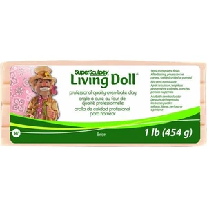 Super Sculpey Living Doll Fırınlanabilir Model Hamuru 454 g Beıge