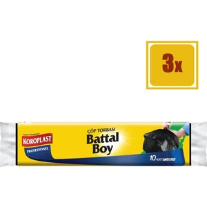 Profesyonel Battal Boy Çöp Torbası 10' lu 3'lü Set