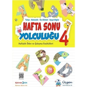 Üçgen Yayıncılık 4. Sınıf Hafta Sonu Yolculuğu - Haftalık Çalışma ve Ödev Fasikülleri