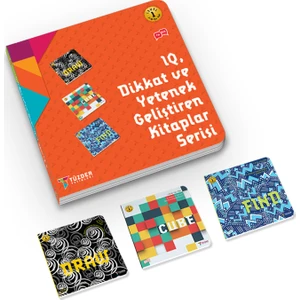 IQ Dikkat ve Yetenek Geliştiren Kitaplar Serisi Level 1 (7-8-9 Yaş) (3 Kitap Takım)