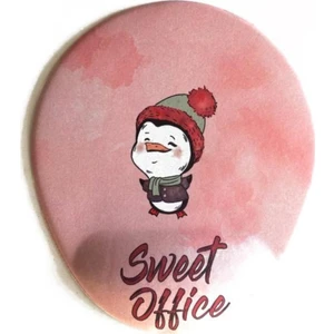 Office Küp Bilek Destekli Mouse Pad Pembe Pinguuu