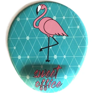 Office Küp Bilek Destekli Mouse Pad Flamingo Turkuaz