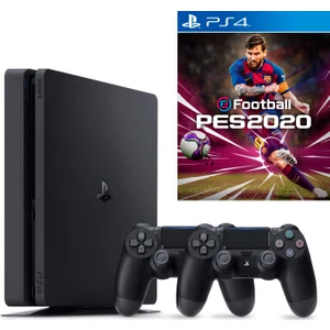 Playstation 4 Slim 1 TB Oyun Konsolu + Ps4 Pes 2020 + 2. Ps4 Kol