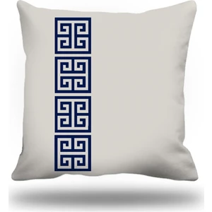 Yunananahtarı Kırlent Kılıfı