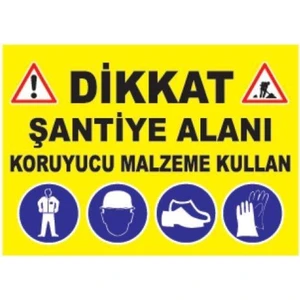 Uyarı Levhası Stw060 Dıkkat Santıye Alanı K.M.Kullan