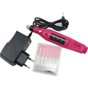 Elektrikli Manikür Pedikür Makinesi Seti + 6 Adet Metal Uç +6 Adet Zımpara