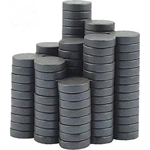 Mıknatıs AVM Siyah Mıknatıs, 20x3 mm Yuvarlak Ferrit Süsleme Mıknatısı (250 Adet)