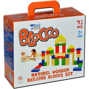 Talika Toys 41 Parça Ahşap Bloklar Oyun Seti 0035