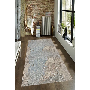 Kaymaz Taban Yıkanabilir Gölge Eskitme Desenli Dijital Baskılı Halı RSP1505