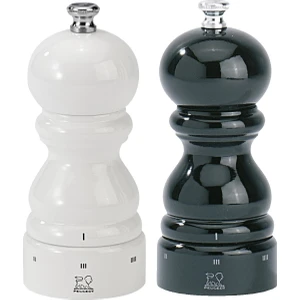 Paris U Select Karabiber ve Tuz Değirmen Seti 12 cm Siyah Beyaz
