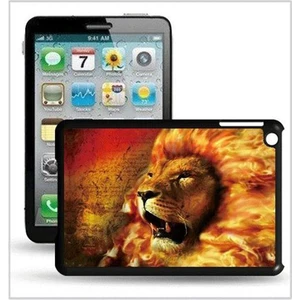 iPad Mini 1/2/3 - 3D Hologramlı Alevli Aslan Arka Kapak (ITG-MN-353)