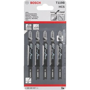 - Ekonomik Seri Ahşap İçin T 119 B Dekupaj Testeresi Bıçağı - 5'Li Paket