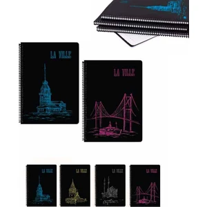 K.Color A4 80 Yp.Çizgili PP Kp.Spr.Laville Defter