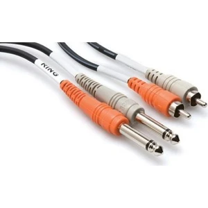 Dual 1/4'' Ts (M) - Rca (M) Balanssız Kablo 3 Mt.