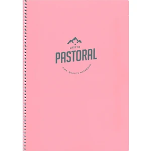 A4 Defter 96 Yp.Çizgili Spr. Pp. Kpk. Pembe Pastoral