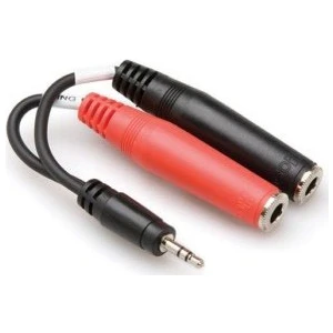 3.5 Mm. Trs (M) <-> Dual 1/4'' Ts (F) Stereo Breakout Kablo