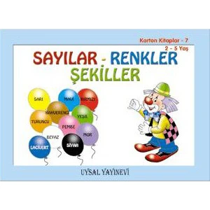 Karton Kitap - 7 - Sayılar-Renkler-Şekiller (2-5 Yaş)
