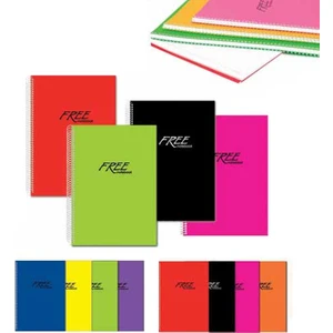 Keskin Color 80 Yaprak Kareli A5 Free Plastik Kapak Spiralli Defter